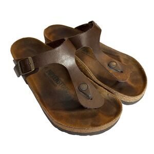 Birkenstock Gizeh Bronze Brown Sandals Size 37 (approx. US Size 7)